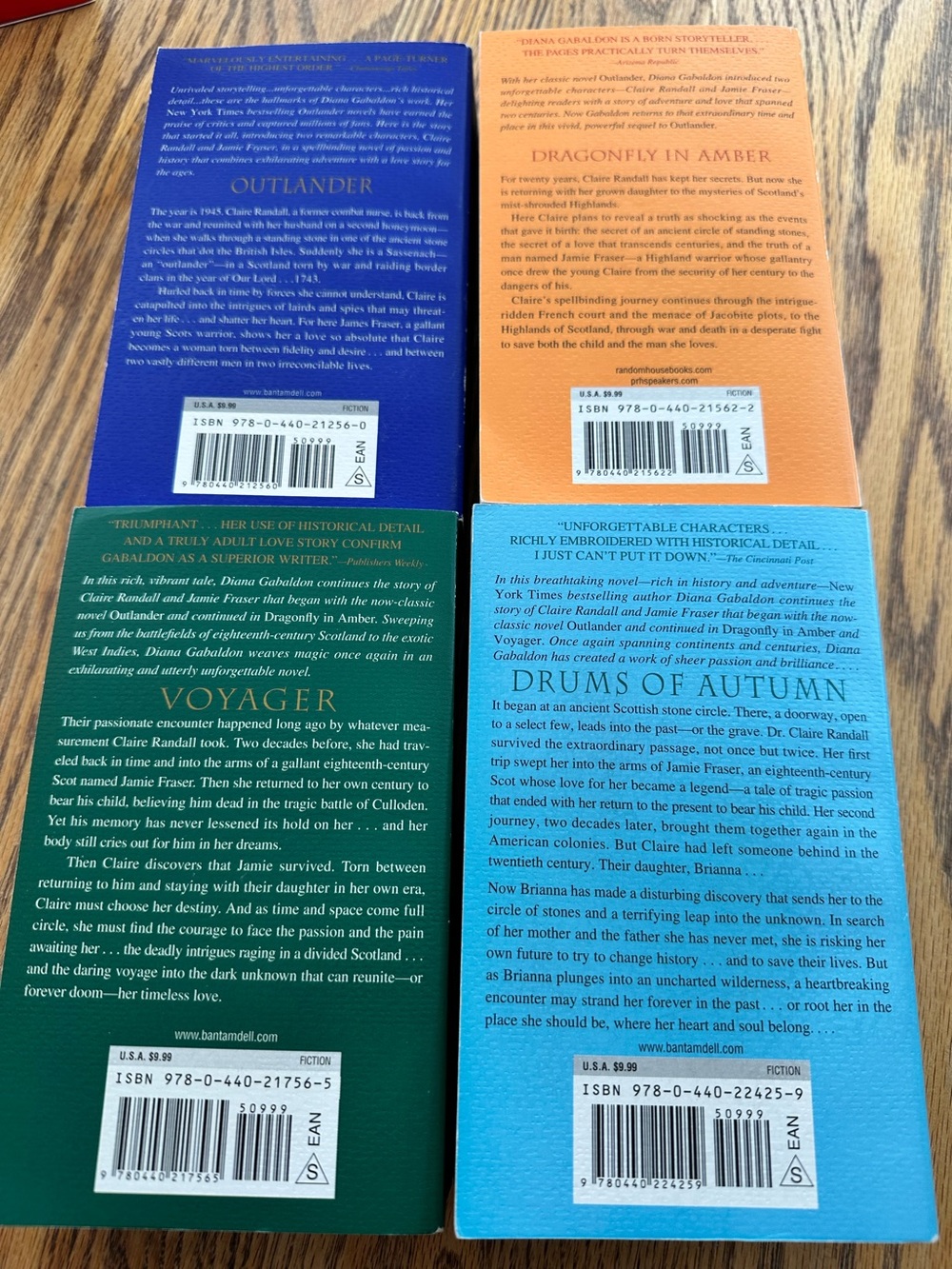 Diane Gabaldon Outlander Series Bundle: Books 1,2,3,4 Boxed Set - Picture 8 of 11